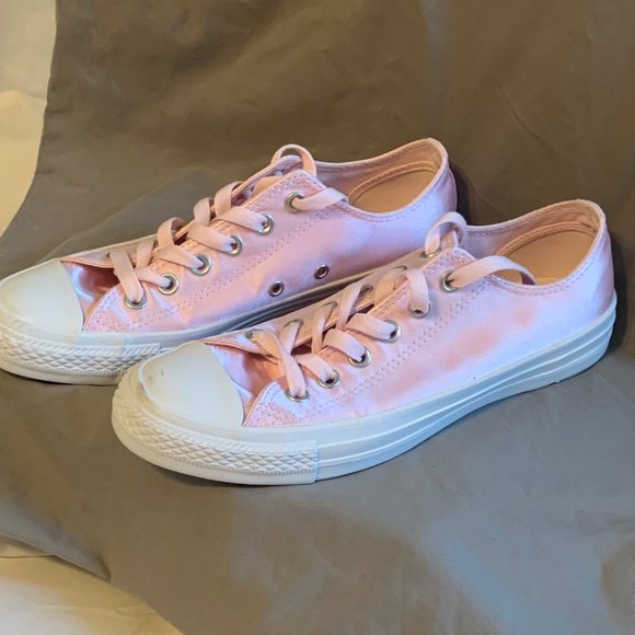 Pink Satin Converse - Picture 2 of 2